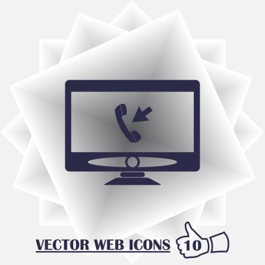 vektör çizim modern monitör ve tablet