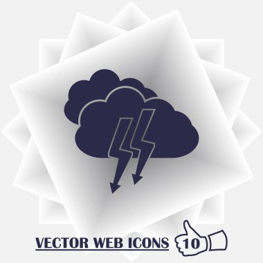 Yıldırım Tasarım sanat, vektör çizim ile bulut