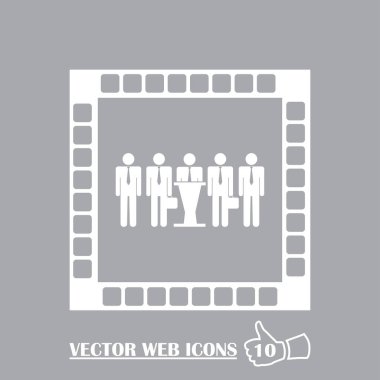 Takım simge vektör, insanlar katı illüstrasyon