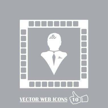 Adam altın beyin simgesi