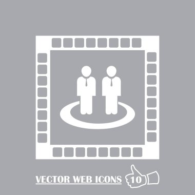 Takım simge vektör, insanlar katı illüstrasyon