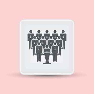 Takım simge vektör, insanlar katı illüstrasyon