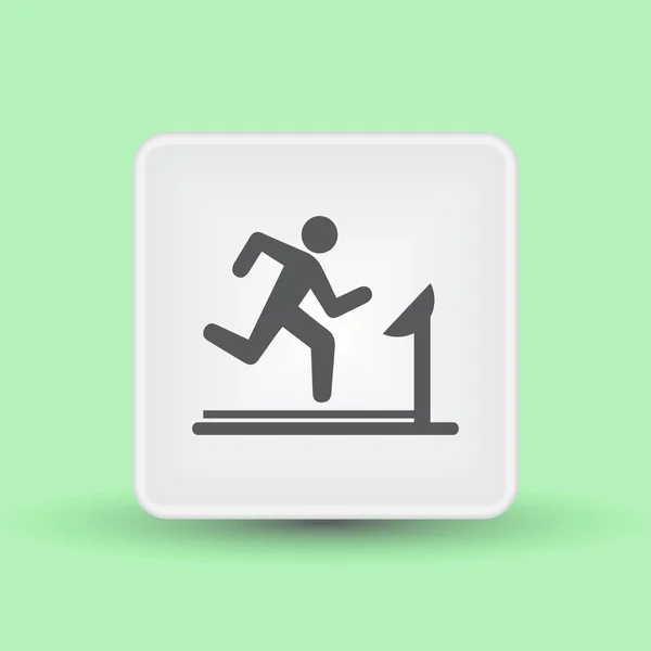 Hombre corriendo Icono Vector . — Vector de stock