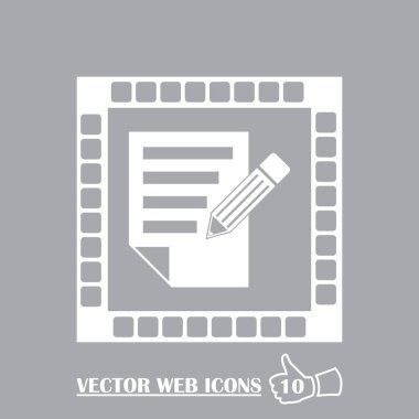 Trendy düz stilde Panosu simgesi. Web sitesi tasarımı, vektör çizim, Eps10 denetim listesi simgesi.