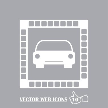 Araba simgesi web tasarım