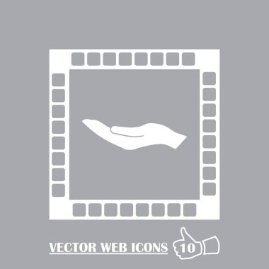 Vektör koruma el simgesi