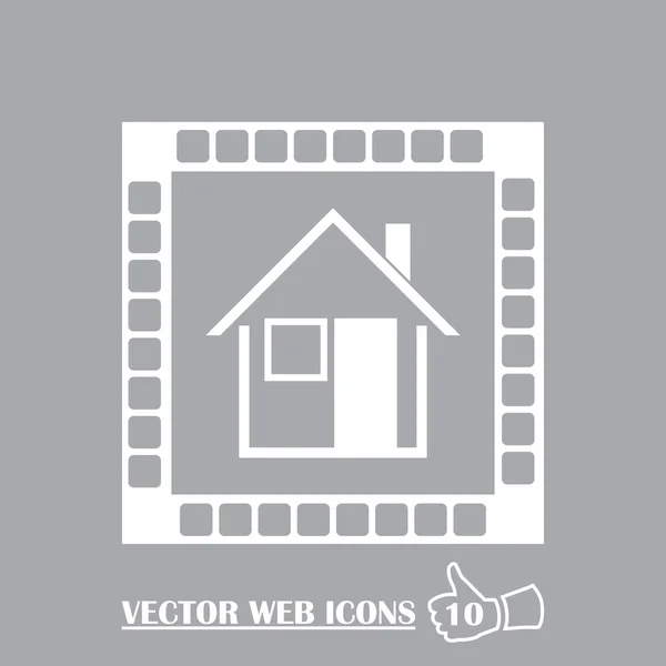 Икона дома. вектор. eps10 — стоковый вектор