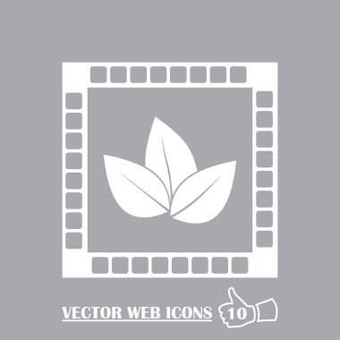 Bio ürün vektör simgesi.