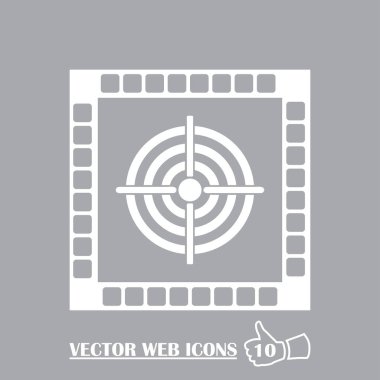 Hedef simgesi, web tasarımı için vektör çizim