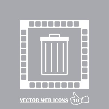 Vektör çöp sepeti simgesini