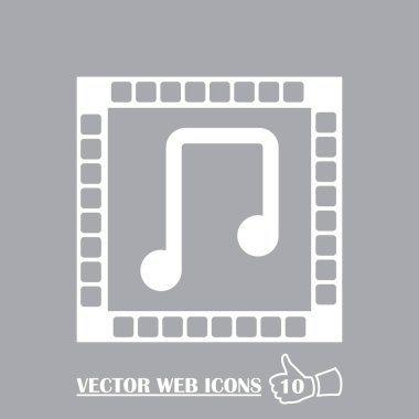 müzik notu vektör simgesi
