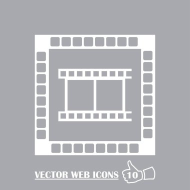 video simgesi, vektör illüstrasyonu