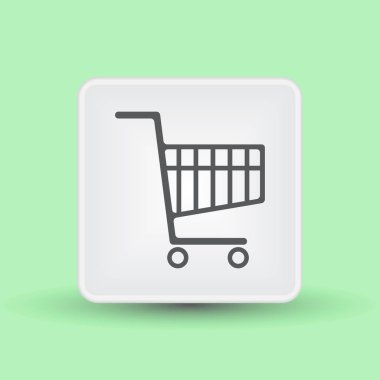 alışveriş sepeti simge vektör