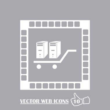 Bilgisayar web tasarım stil ikonu