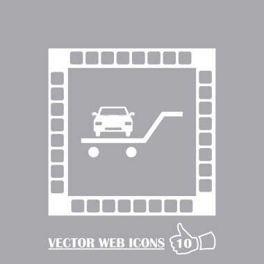 vektör araba web simgesi