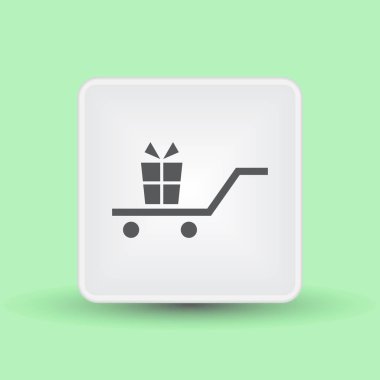 Hediye, hediye, Giftbox izole düz Web telefon simgesi