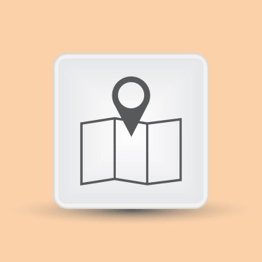 harita işaretçi simgesi. konumu simgesi.