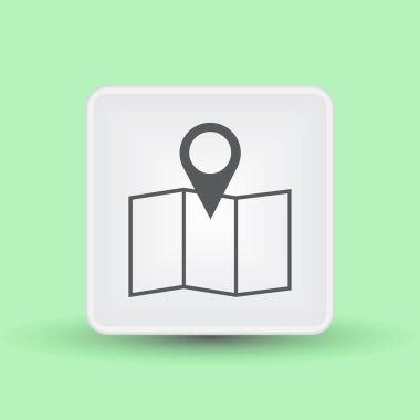 harita işaretçi simgesi. konumu simgesi.