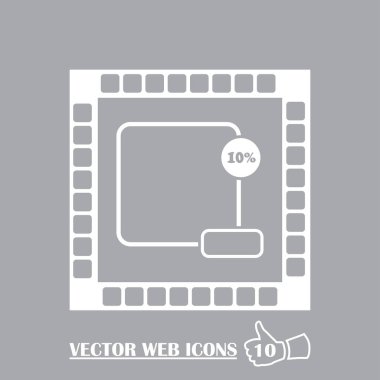 Satış, fiyat etiketi simgesi. Vektör düz tasarlamak