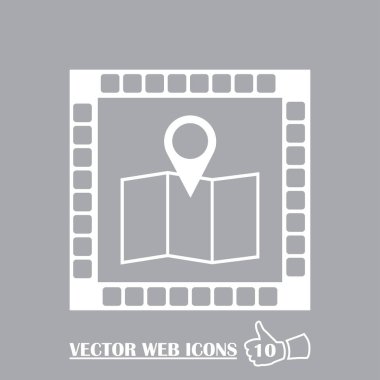 harita işaretçi simgesi. konumu simgesi.