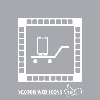 telefon vektör düz web işareti simge app kullanıcı arabirimi Sanat logo