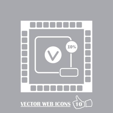 Satış, fiyat etiketi simgesi. Vektör düz tasarlamak