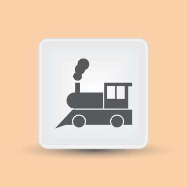 Tren simge vektör, eski ulaşım işareti