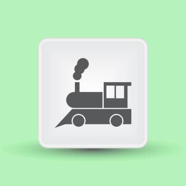 Tren simge vektör, eski ulaşım işareti