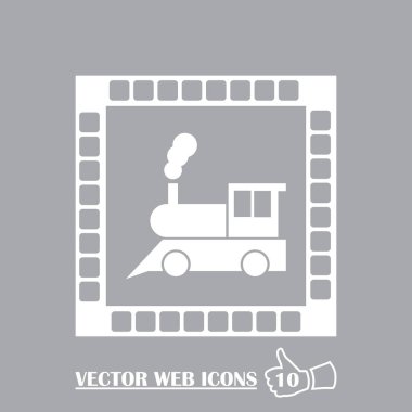 Tren simge vektör, eski ulaşım işareti