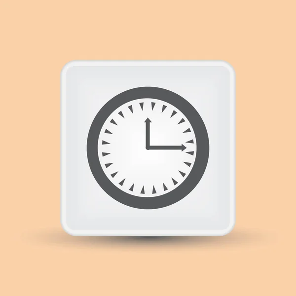 Icono del Reloj Vector. Ilustración vectorial — Vector de stock