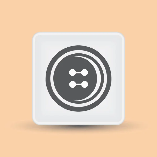 Vetor ícone de botão de vestuário —  Vetores de Stock