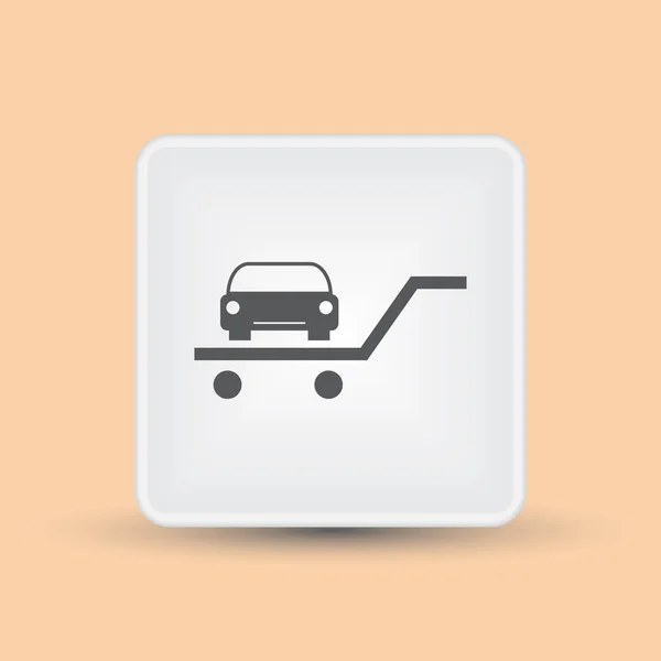 Vector coche web icono — Vector de stock