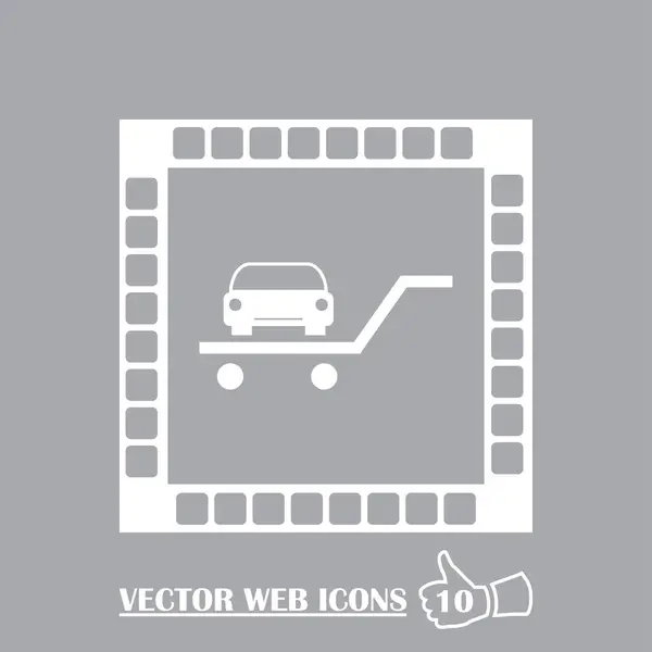 Vector coche web icono — Vector de stock