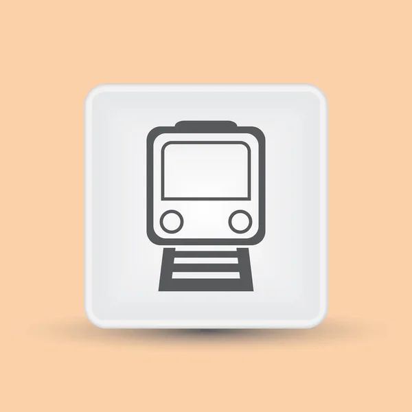 Train icon vector, Modern Transportation sign — Stock Vector