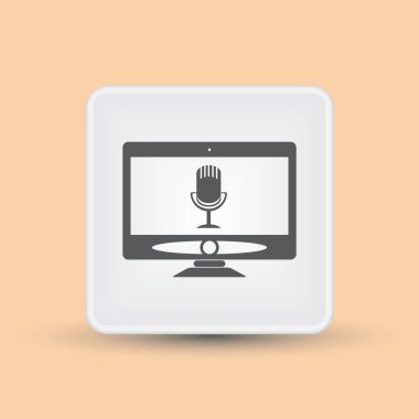 PC ekran mikrofon hoparlör