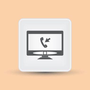 vektör çizim modern monitör ve tablet