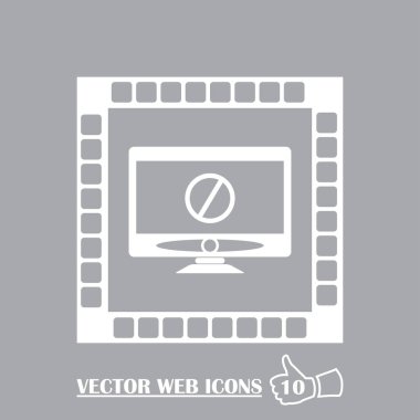 Monitör yok alan. wewb tasarım vektör işareti