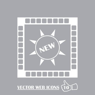 Yeni işareti simgesi. Yeni varış düğme sembolü.