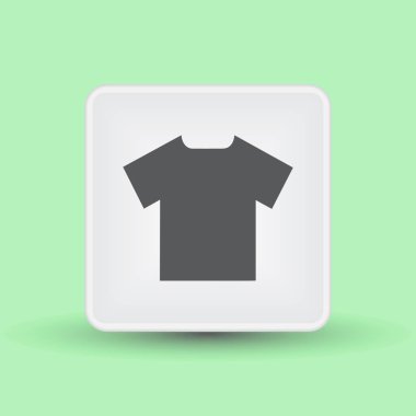 T-shirt simge vektör. Web tasarım stili