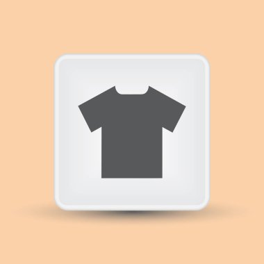 T-shirt simge vektör. Web tasarım stili