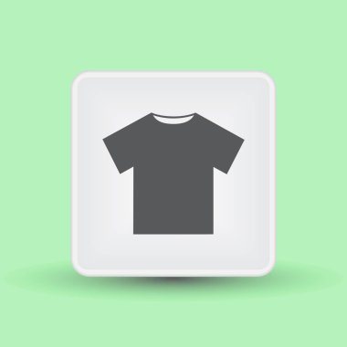 T-shirt simge vektör. Web tasarım stili