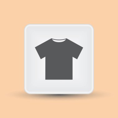 T-shirt simge vektör. Web tasarım stili