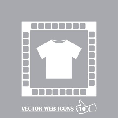 T-shirt simge vektör. Web tasarım stili