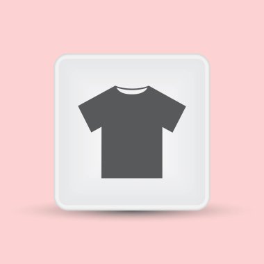 T-shirt simge vektör. Web tasarım stili