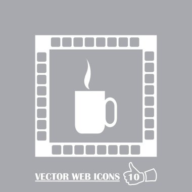 Kahve Kupası simge vektör çizim eps10.