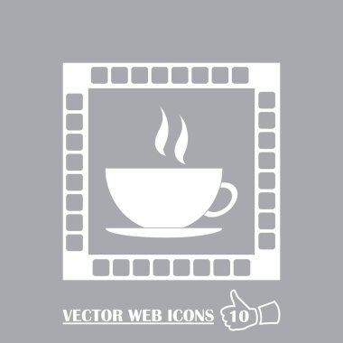 Kahve Kupası simge vektör çizim eps10.