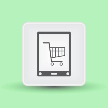 Smartphone Simgesi, vektör illüstrasyonu