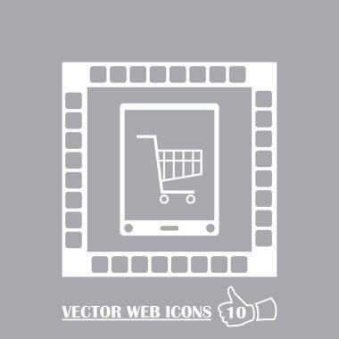 Smartphone Simgesi, vektör illüstrasyonu