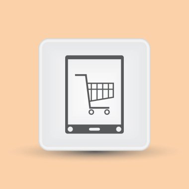 Smartphone Simgesi, vektör illüstrasyonu