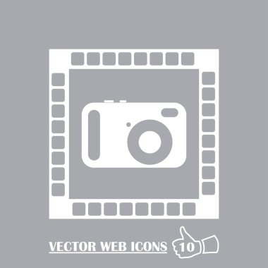 kamera simgesi web vektör tasarımı